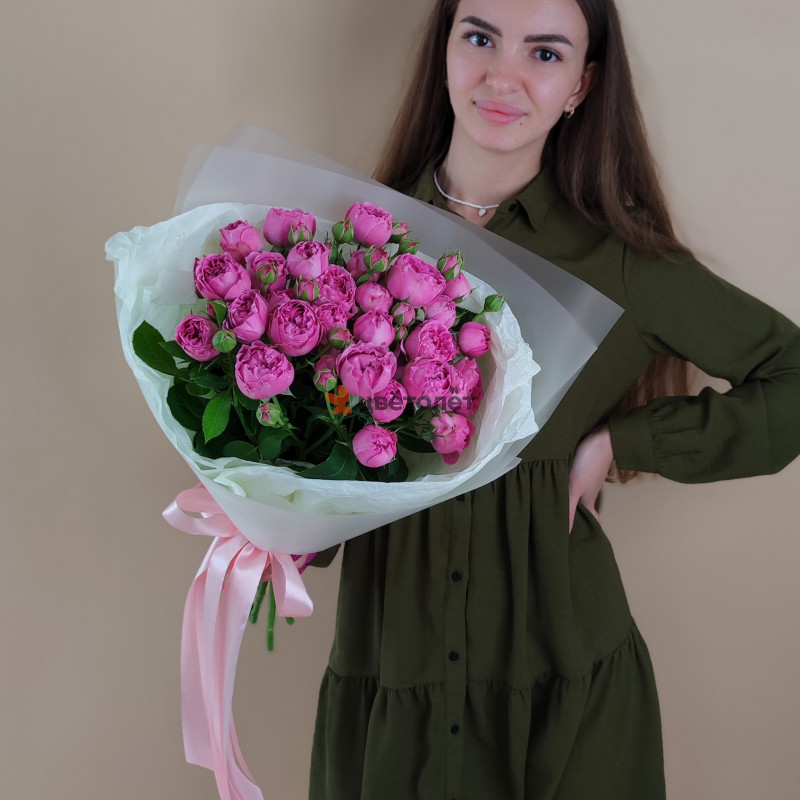 Букет с пионовидной розой